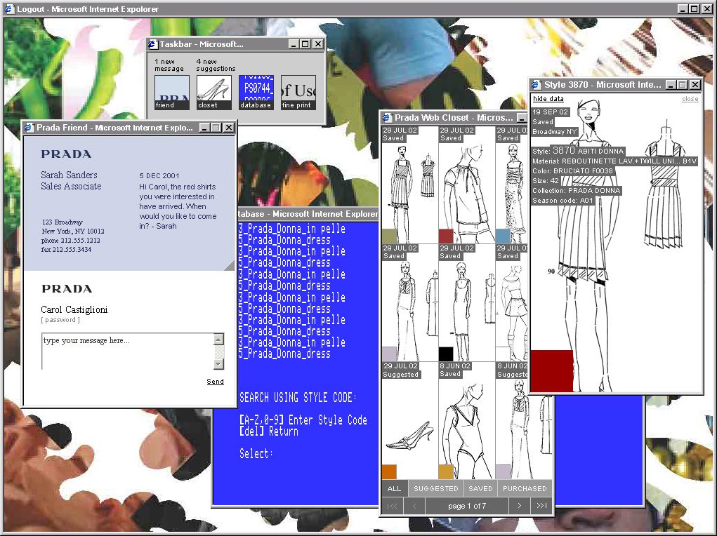 A computer screen with various images of clothing.